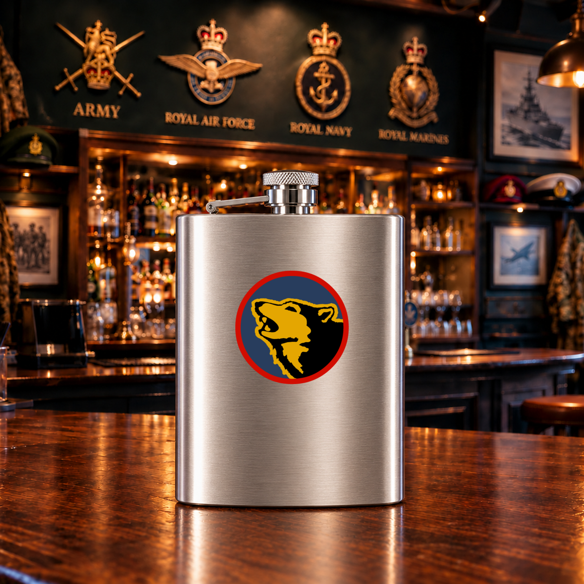 104 Log Sp Bn RLC - Hip Flask — Hip_Flask