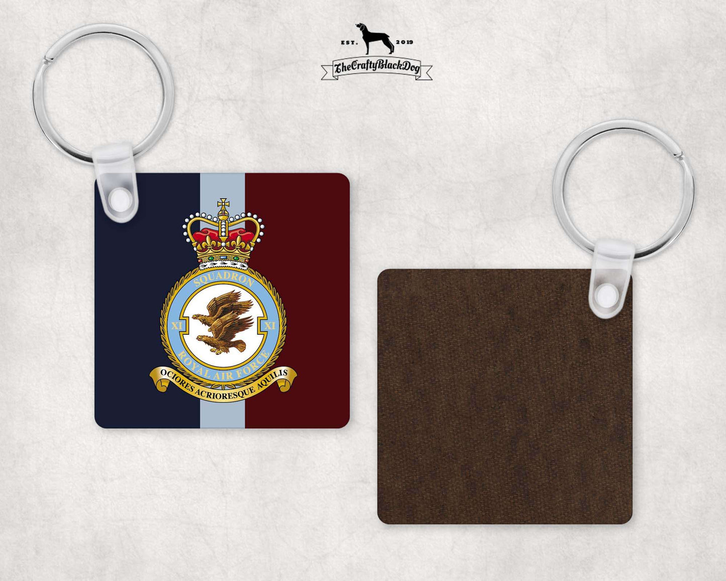 11 Squadron RAF - Square Key Ring
