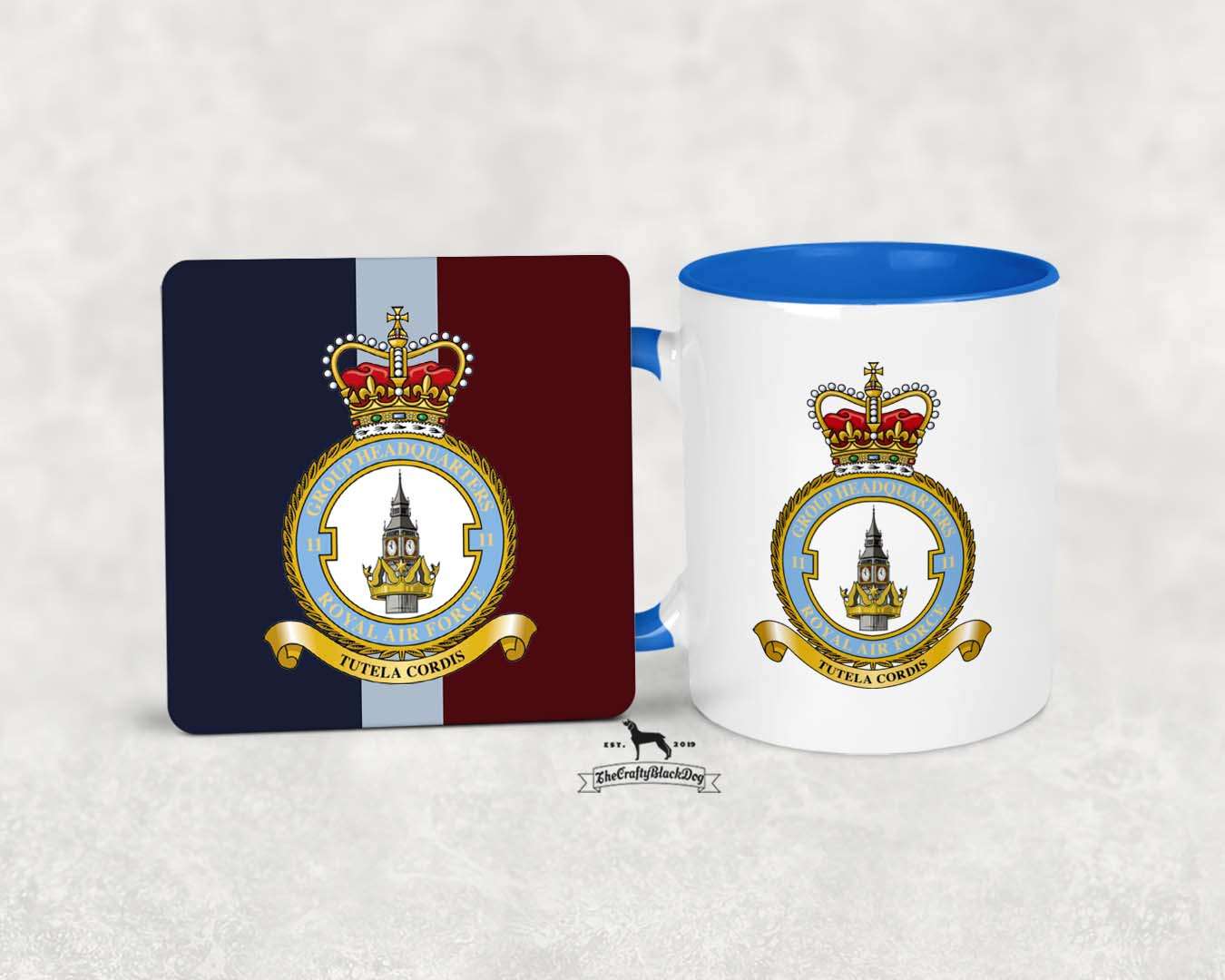 Group Headquarters No 11 Group RAF - MUG andamp; COASTER SET