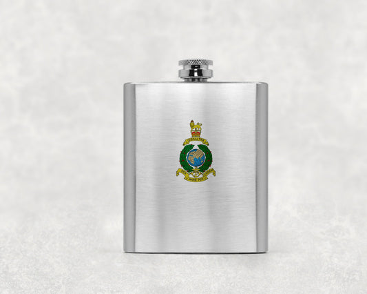 Royal Marines Corps Crest - HIP FLASK