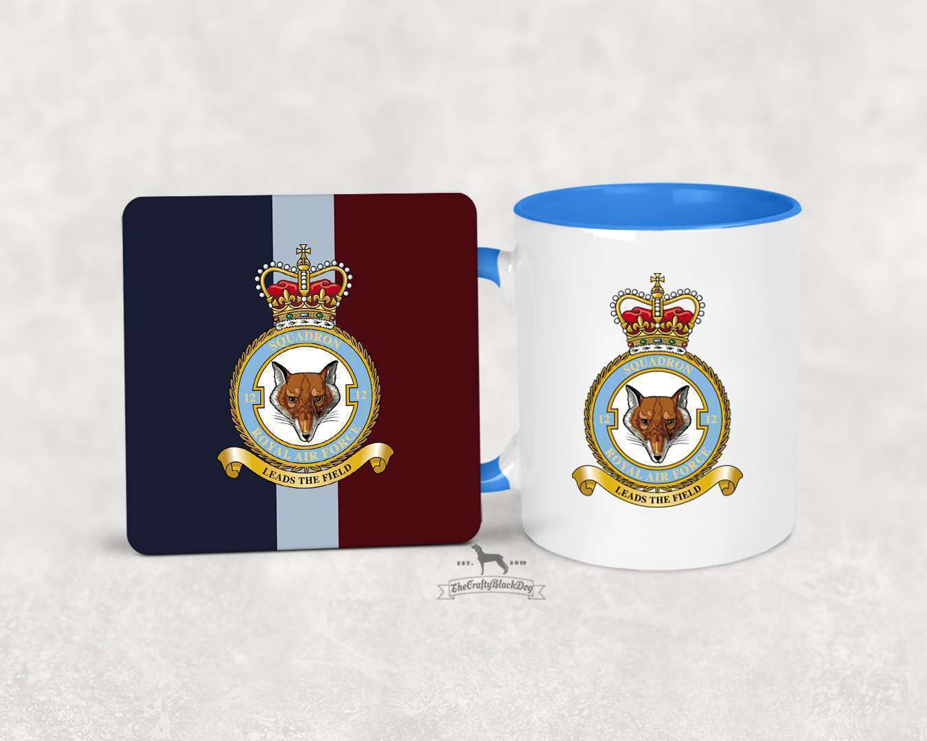 12 SQUADRON RAF - MUG and COASTER SET