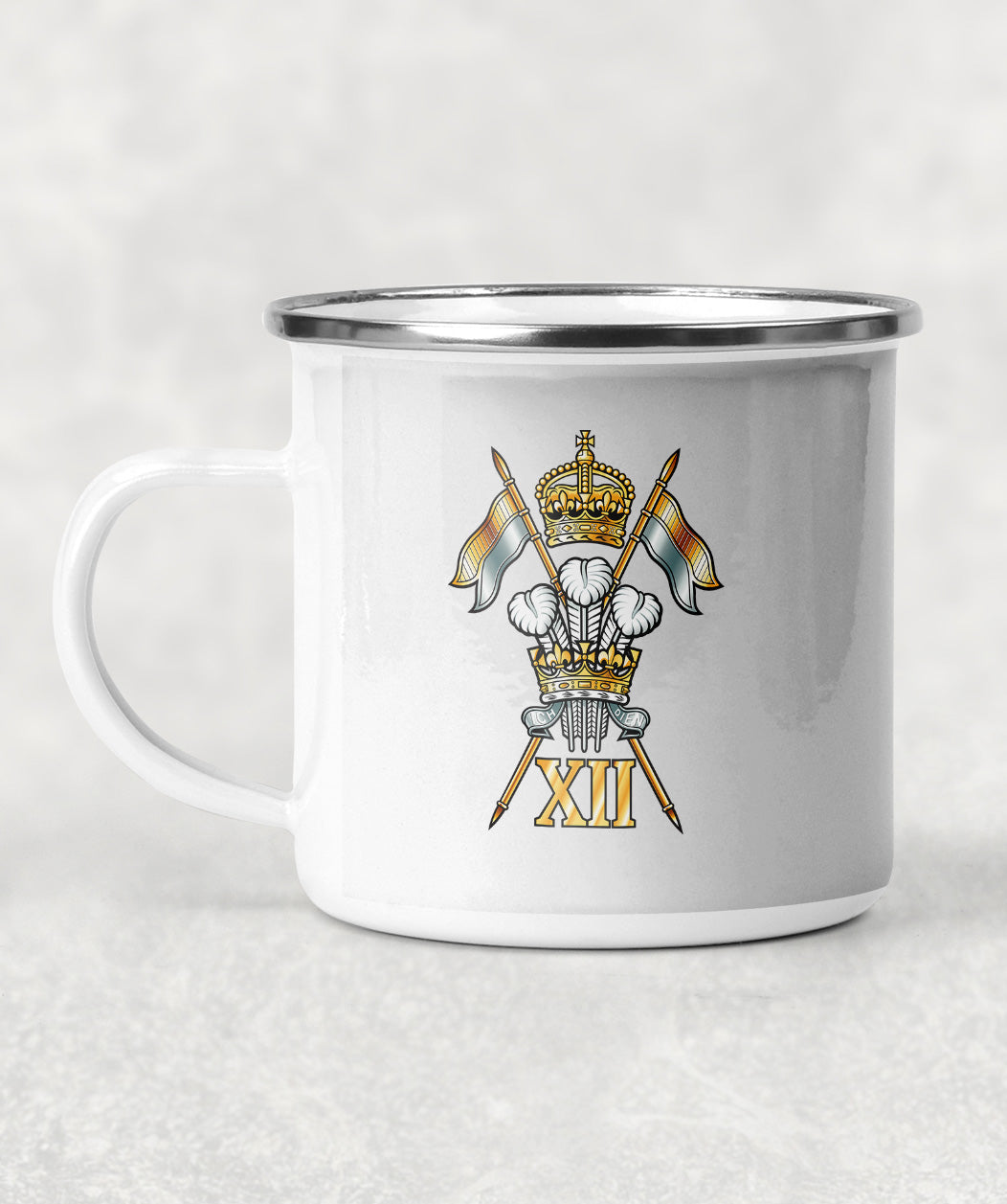 12th Royal Lancers - Enamel Mug