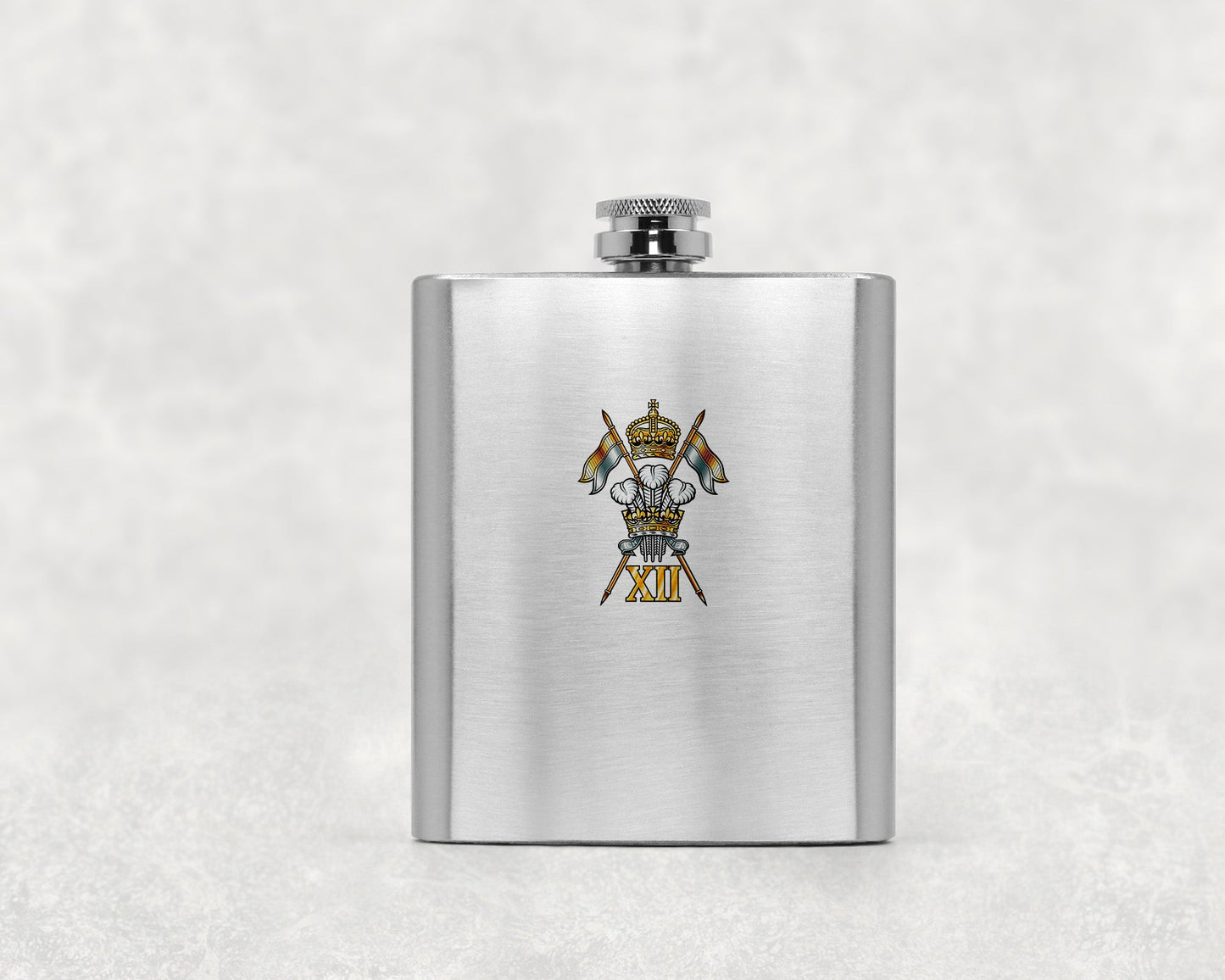 12th Royal Lancers - Hip Flask