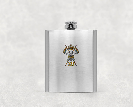 12th Royal Lancers - Hip Flask