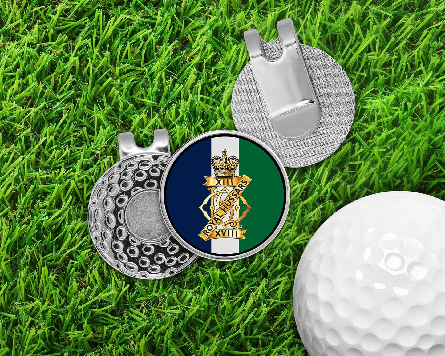 13th/18th Royal Hussars - Golf Ball Marker Hat Clip
