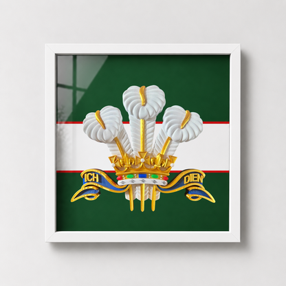 The Royal Regiment of Wales Cap Badge Display Frame | Officially Licensed