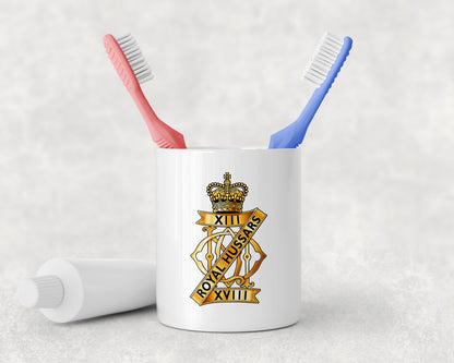 13th/18th Royal Hussars - Toothbrush Holder and Soap Dispenser