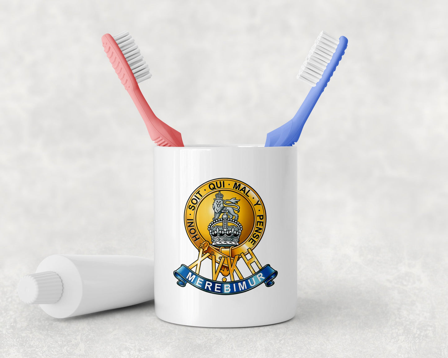 15th The King's Hussars - Toothbrush Holder and Soap Dispenser