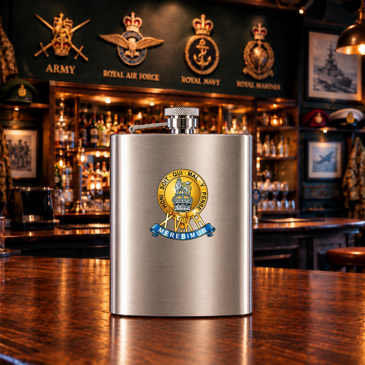 15th Kings Hussars - Hip Flask — Hip_Flask