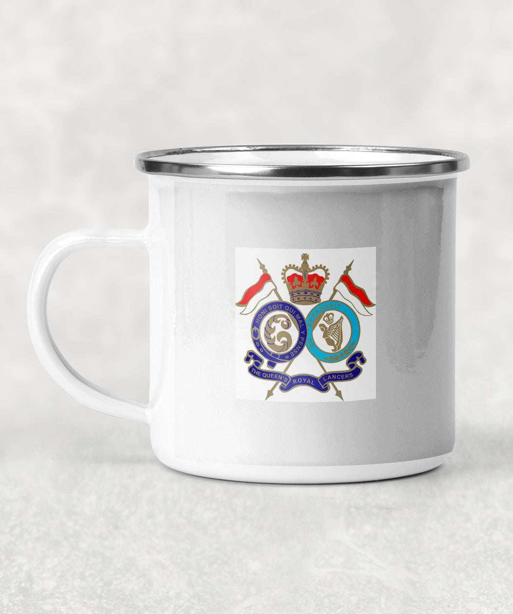 16th/5th The Queen's Royal Lancers - Wheel - Enamel Mug
