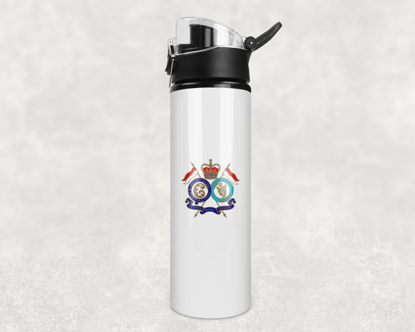 16th/5th The Queen's Royal Lancers - Wheel - Flip Top Water Bottle