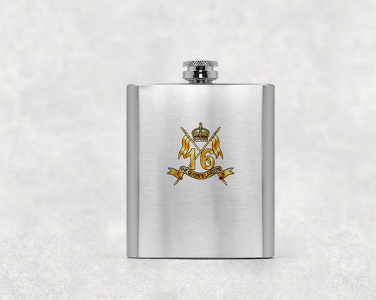 16th/5th The Queen's Royal Lancers - Hip Flask