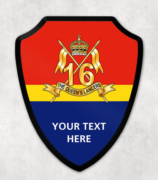 16th/5th The Queen's Royal Lancers - Printed Wall Shield