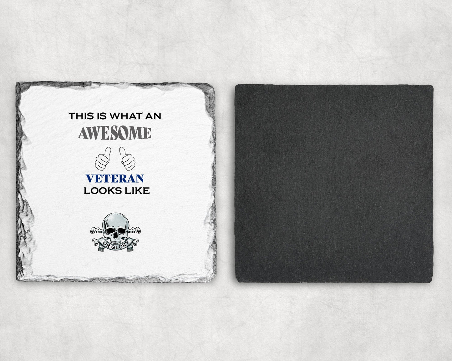 17th Lancers - Veteran - Slate Coaster