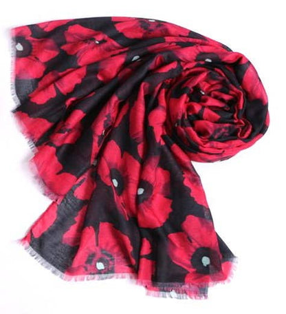 Poppy Red Scarf