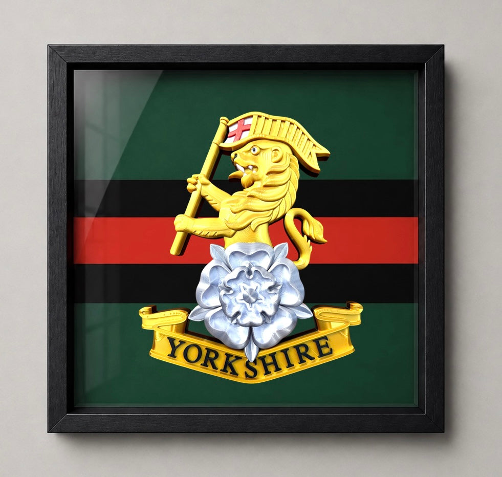 Royal Yorkshire Regiment Cap Badge Display Frame | Officially Licensed
