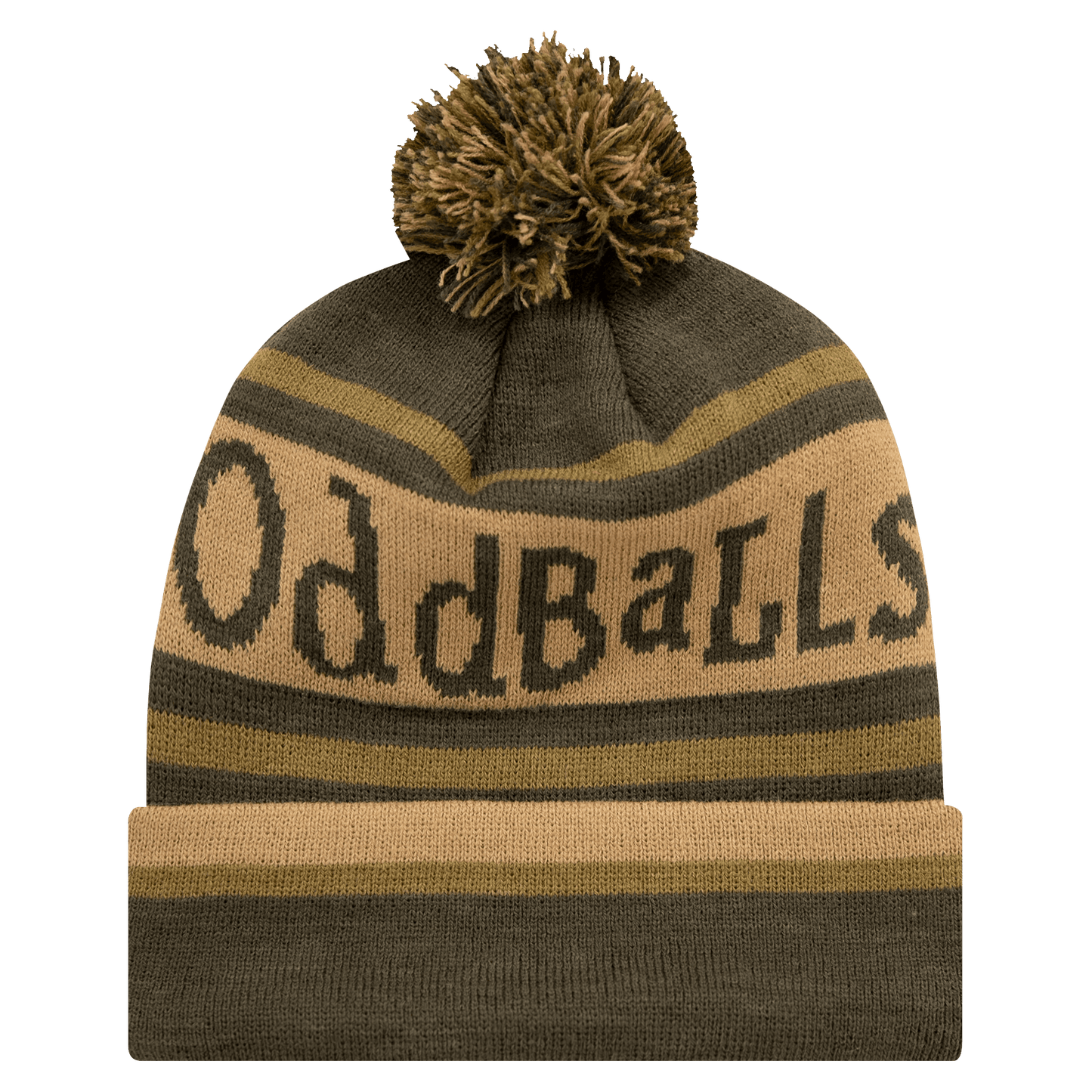OddBalls - Green | Brown | Stone - Bobble Hat