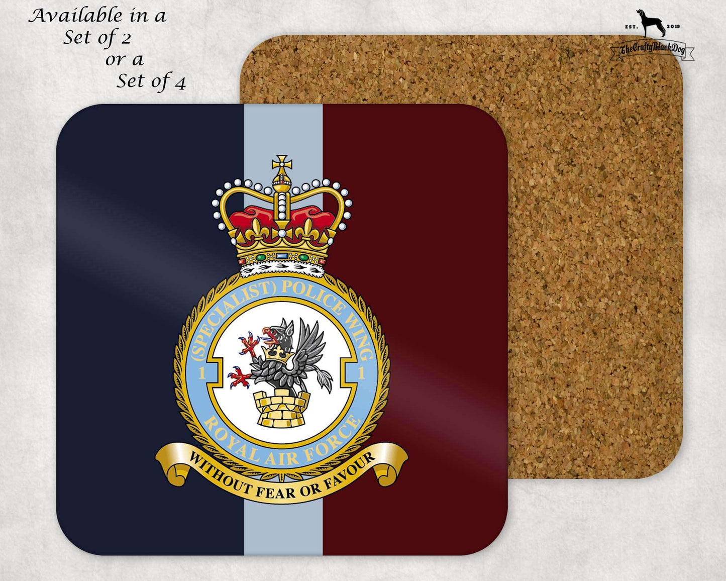 1 SQUADRON SPECIALIST POLICE WING - COASTER SET