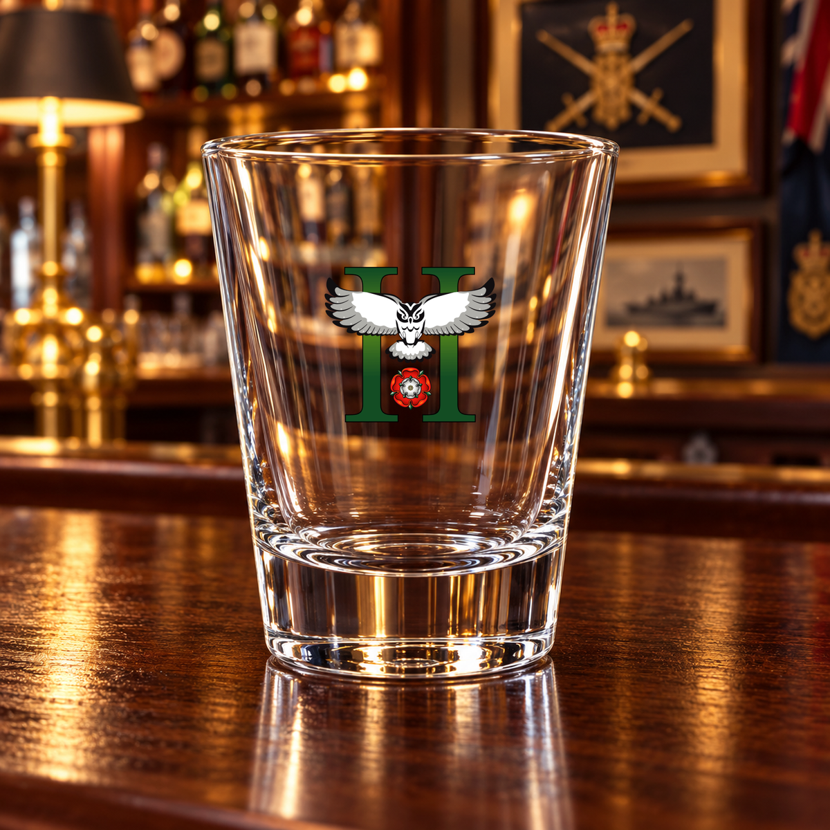2 Military Intelligence Bn - Shot Glasses | The Crafty Black Dog — Frosted_Shot_Glass_Military_Bar_Smart_Object copy