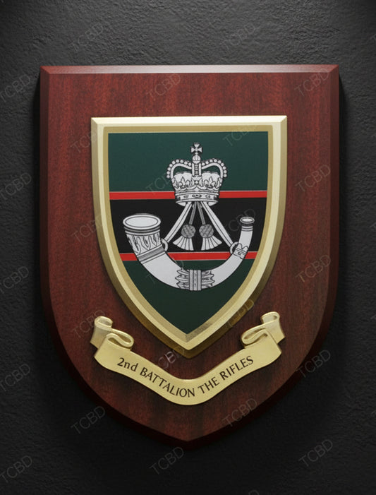 2nd Bn  Rifles - Wall Shield Plaque | MOD Licensed Seller | Regimental