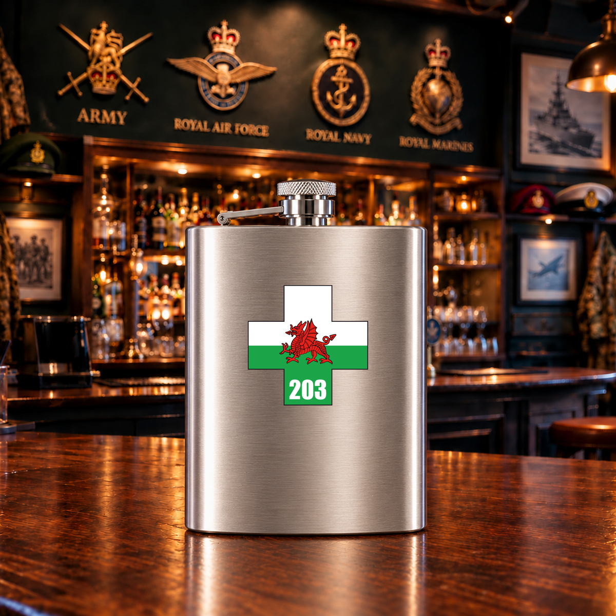 203 Field Hospital - Hip Flask — Hip_Flask