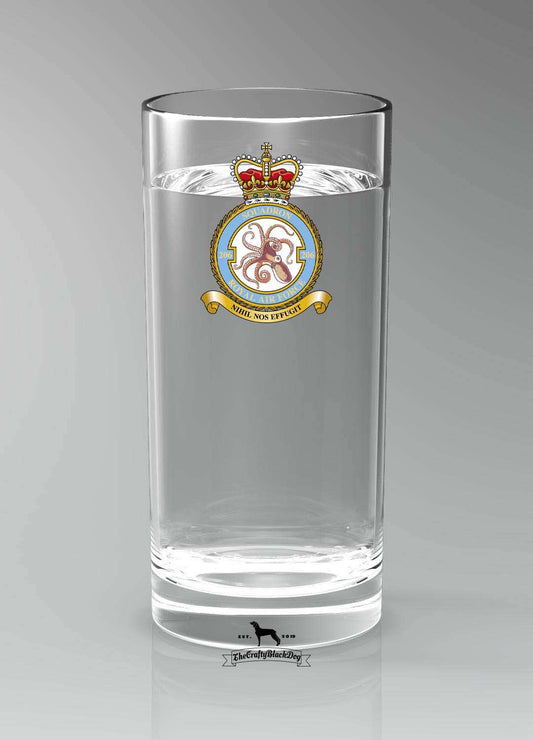 206 Squadron RAF - Straight Gin/Mixer/Water Glass