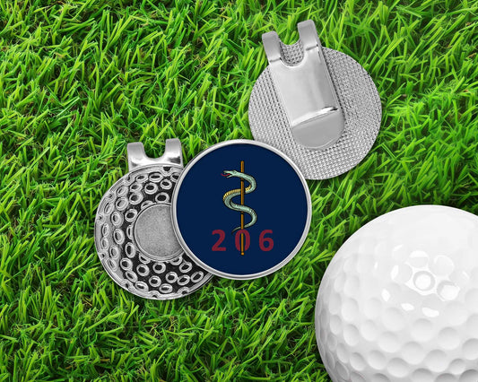 206 (North West) Multi-role Medical Regiment - Golf Ball Marker Hat Clip