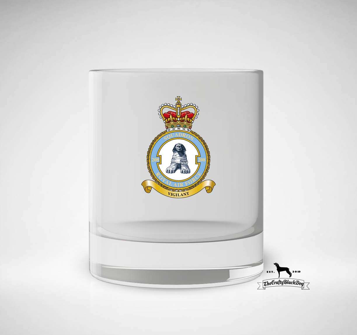 208 Squadron RAF - Whiskey/Spirit Glass