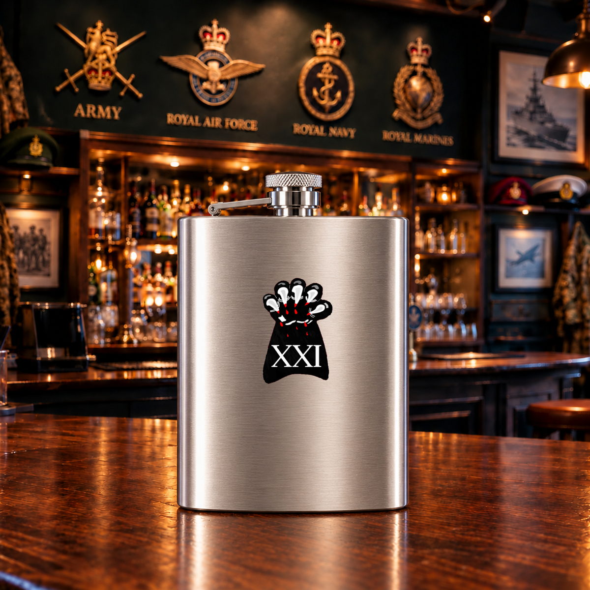 21 Engr Regt - Hip Flask — Hip_Flask