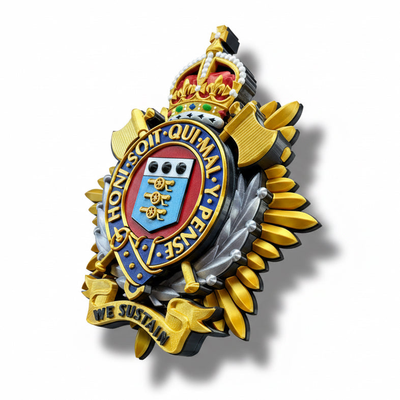 Royal Logistics Corps King's Crown Cap Badge