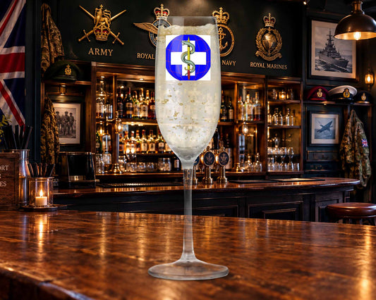 22 Multi-Role Medical Regiment (22 MMR) - Champagne/Prosecco Flute Glass