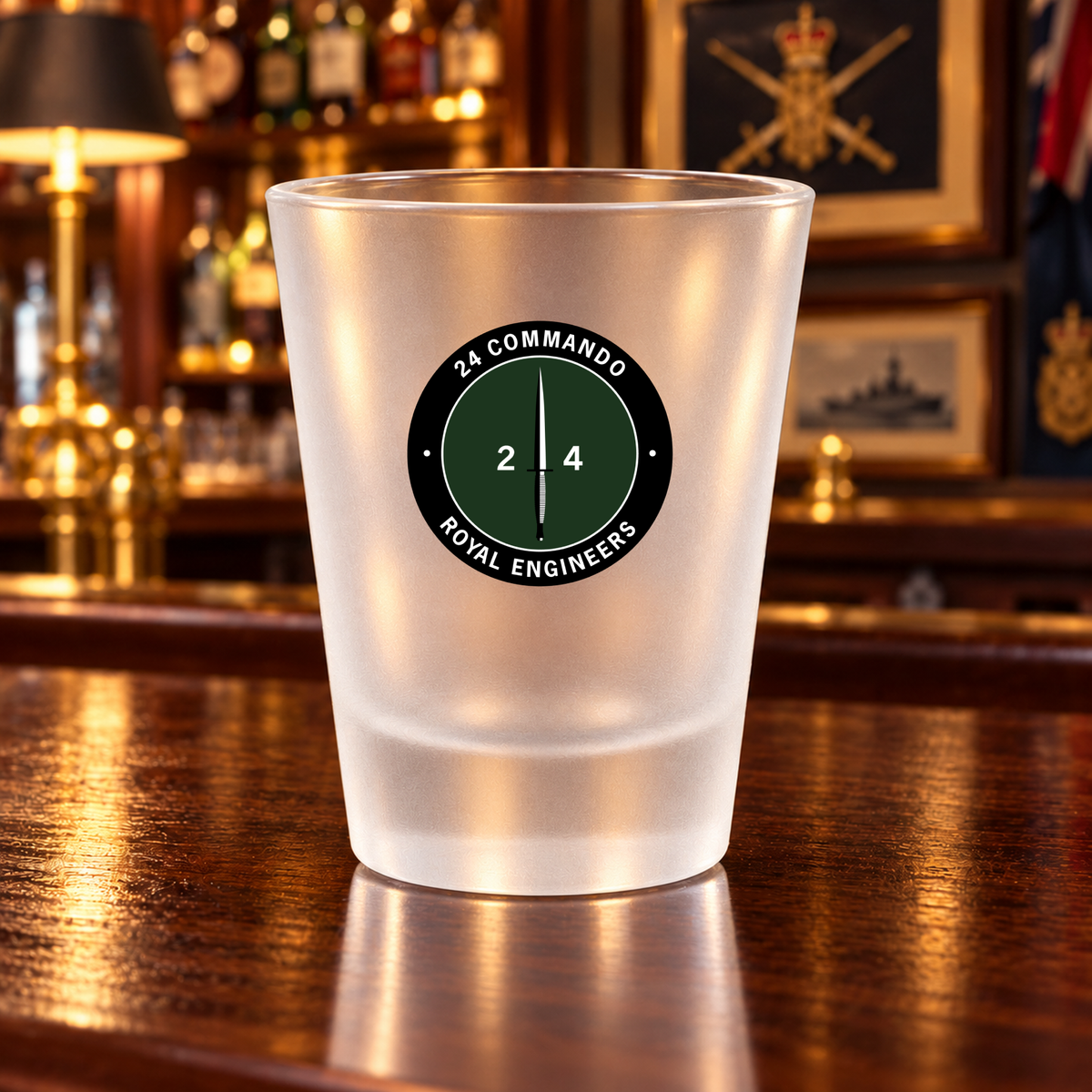 24 Commando Royal Engineers - Shot Glasses | The Crafty Black Dog — Clear_Shot_Glass_Military_Bar_Smart_Object copy