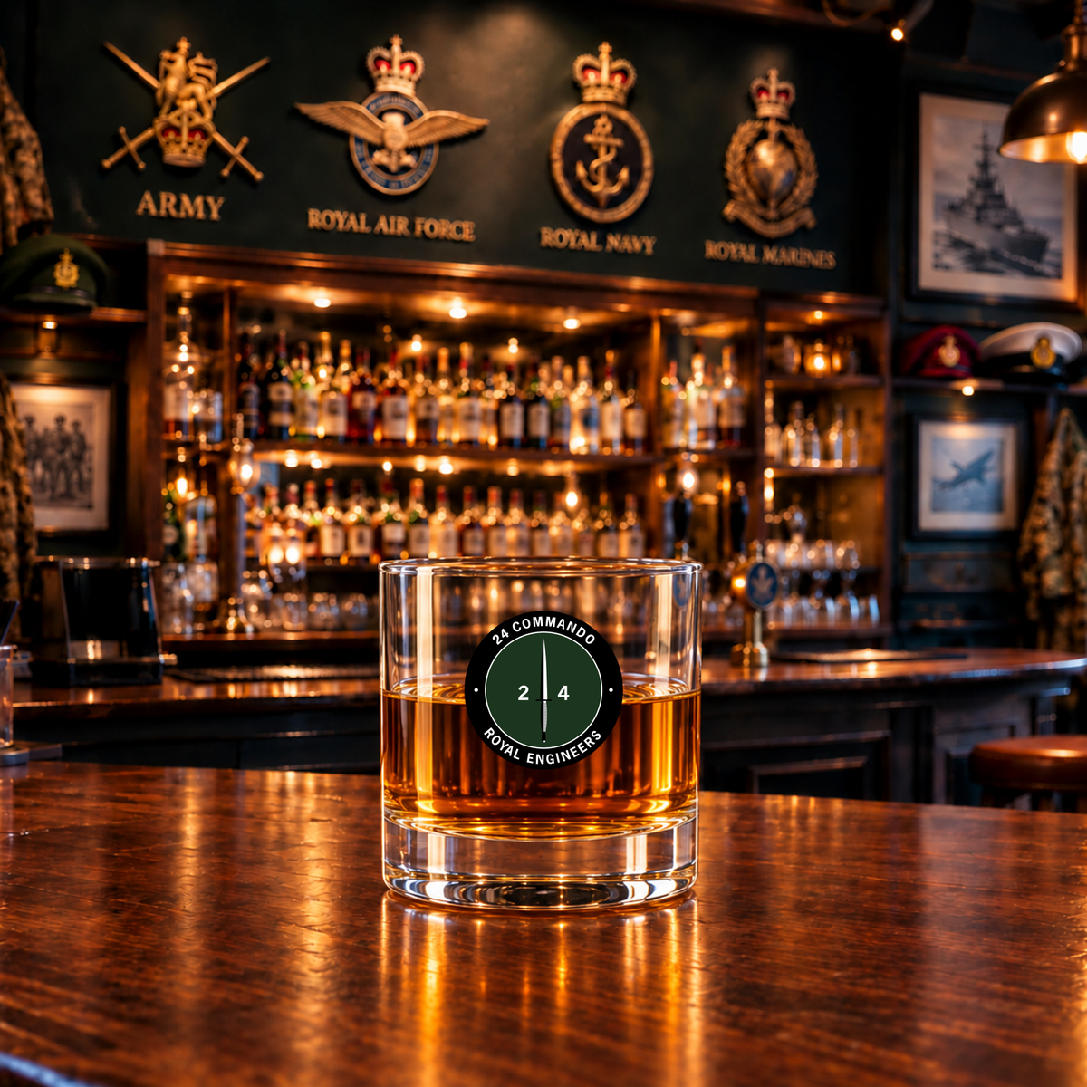 24 Commando Royal Engineers - Whiskey Glass
