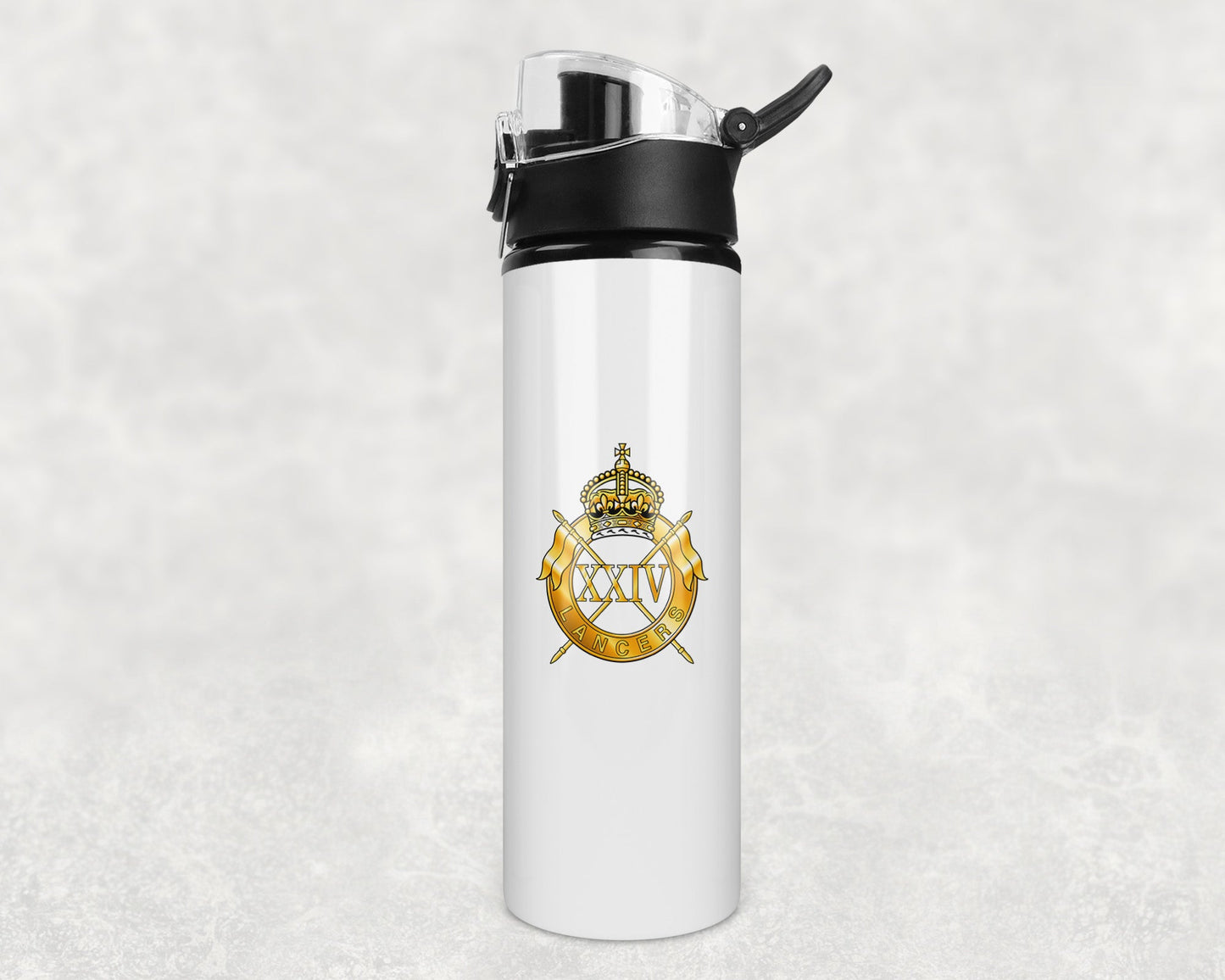 24th Lancers - Flip Top Water Bottle