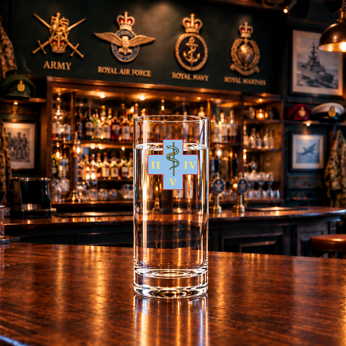254 Medical Regt - Highball Glass