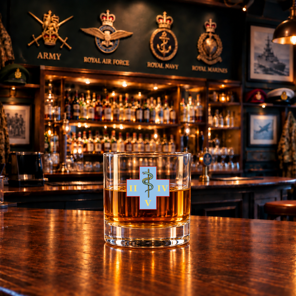 254 Medical Regt - Whiskey Glass