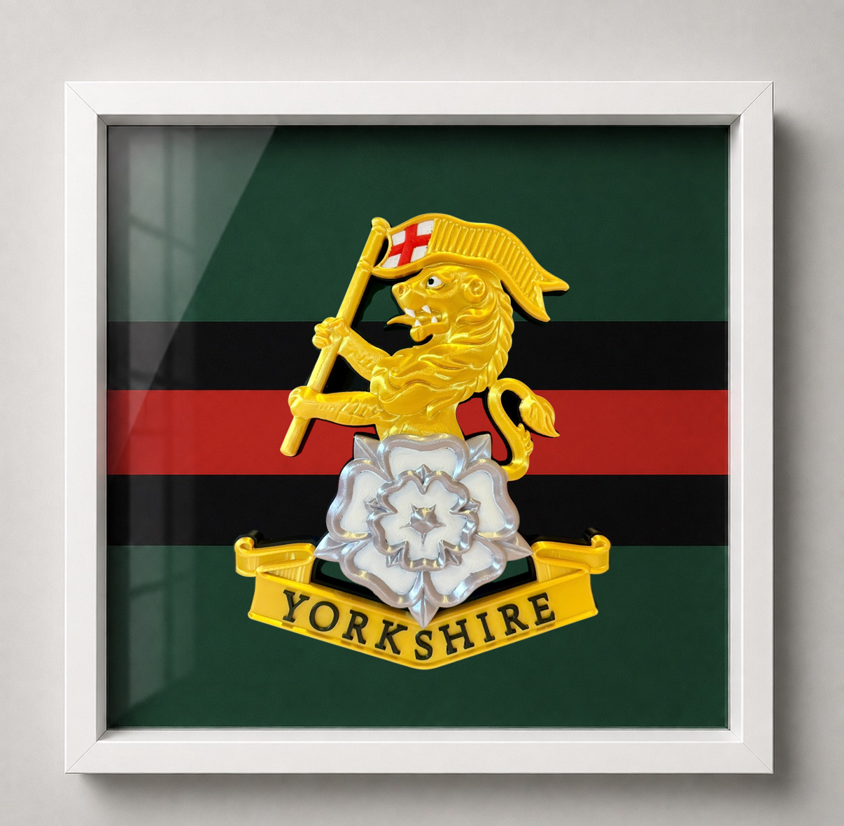 Royal Yorkshire Regiment Cap Badge Display Frame | Officially Licensed
