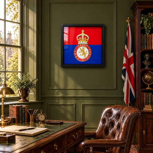 Army Cadet Force Cap Badge Display Frame – King's Crown | Officially Licensed