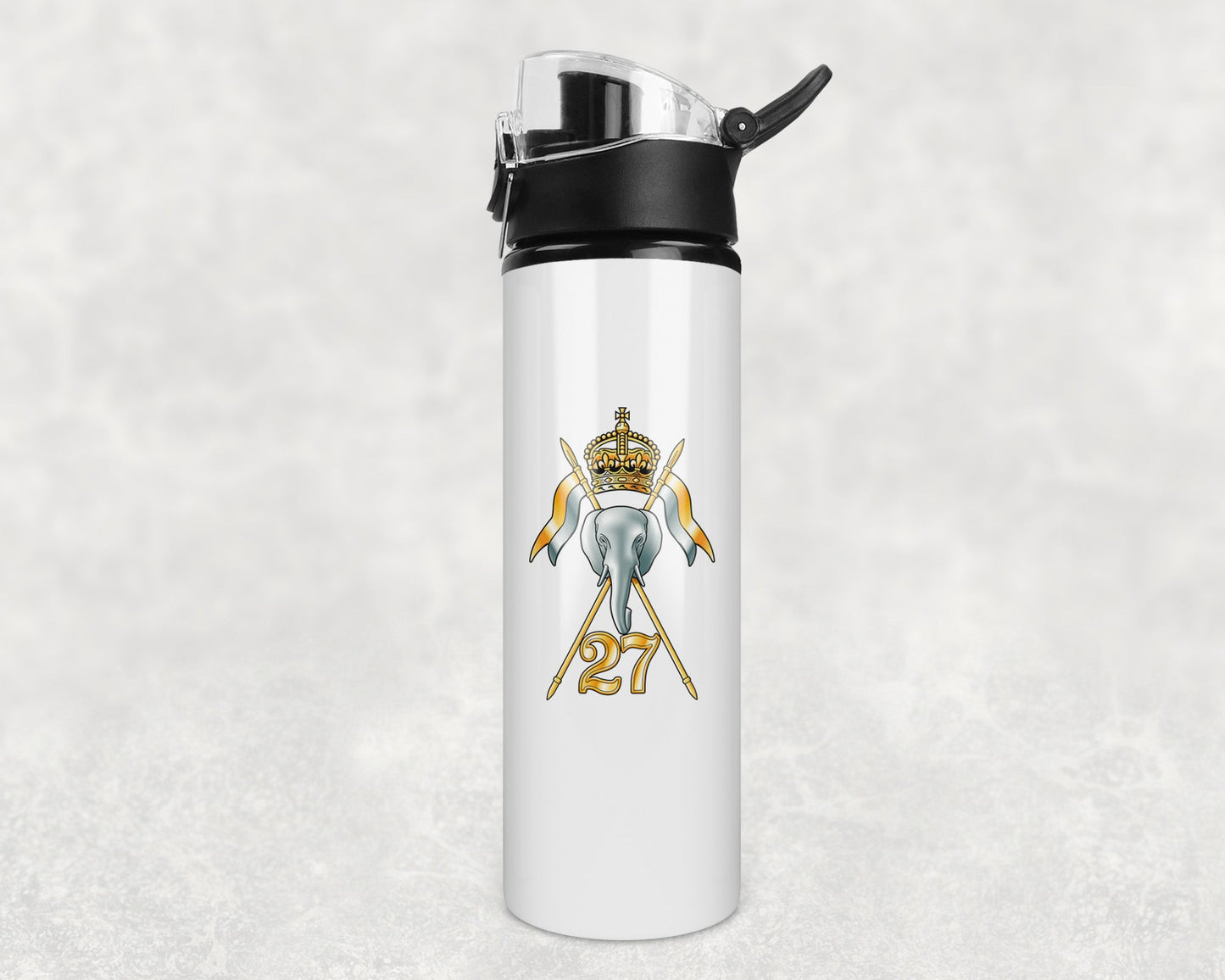 27th Lancers - Flip Top Water Bottle