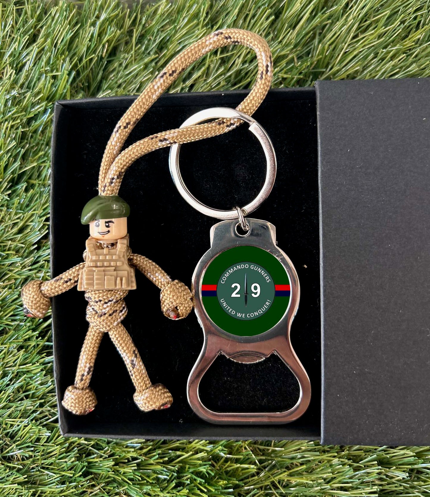 29 Commando Royal Artillery - pBuddies' Paracord Keychains and Key Ring Bottle Opener