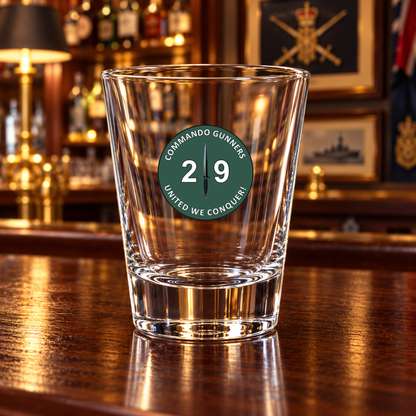 29 Commando Royal Artillery - Shot Glasses | The Crafty Black Dog — Frosted_Shot_Glass_Military_Bar_Smart_Object copy