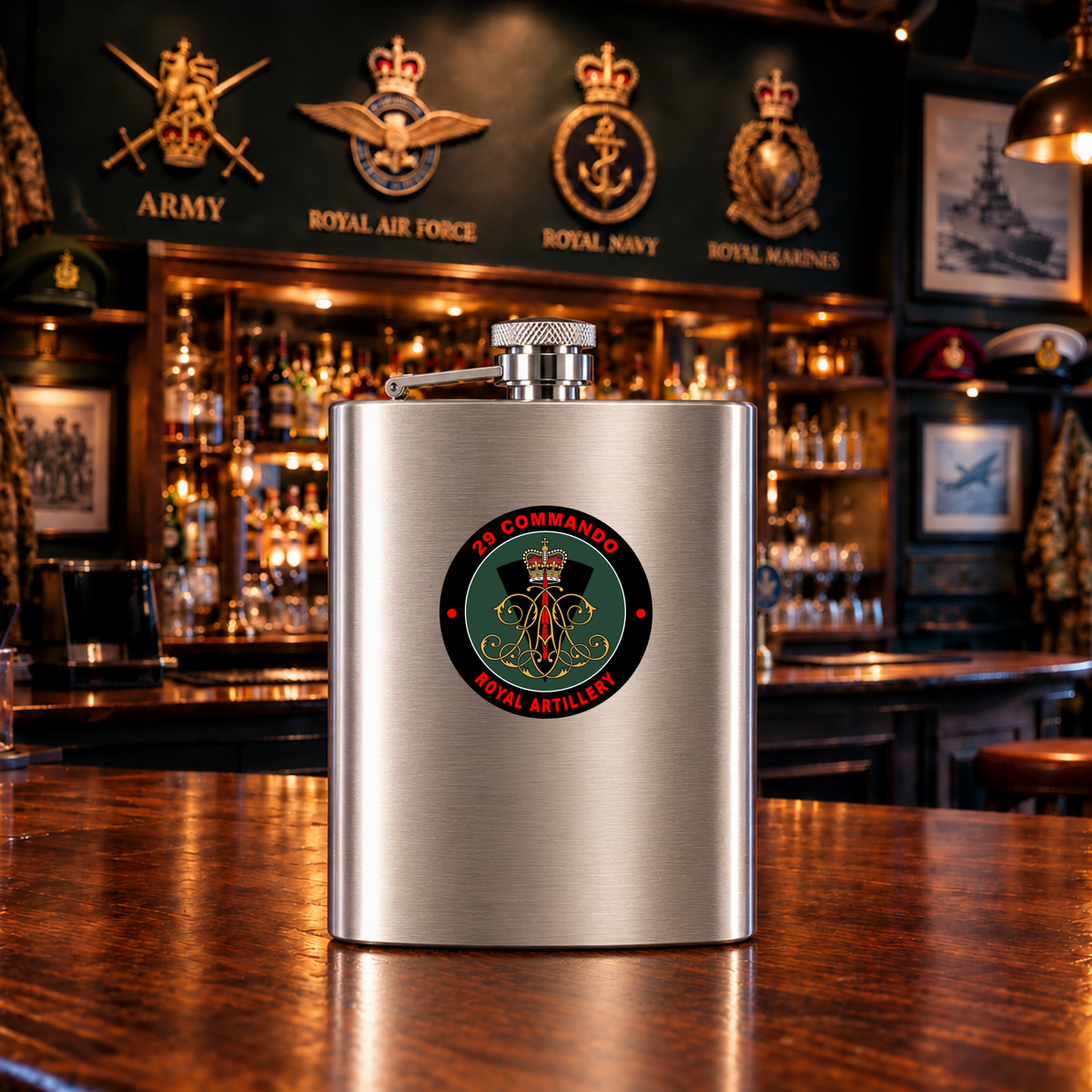 29 Commando Royal Artillery Cypher - Hip Flask — Hip_Flask