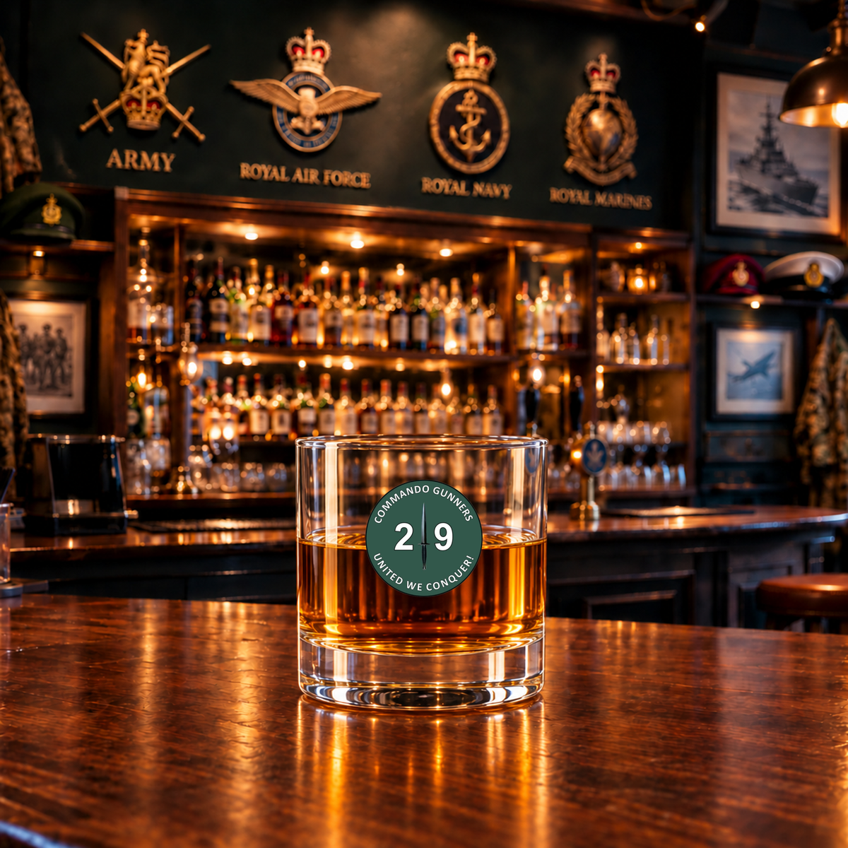 29 Commando Royal Artillery - Whiskey Glass