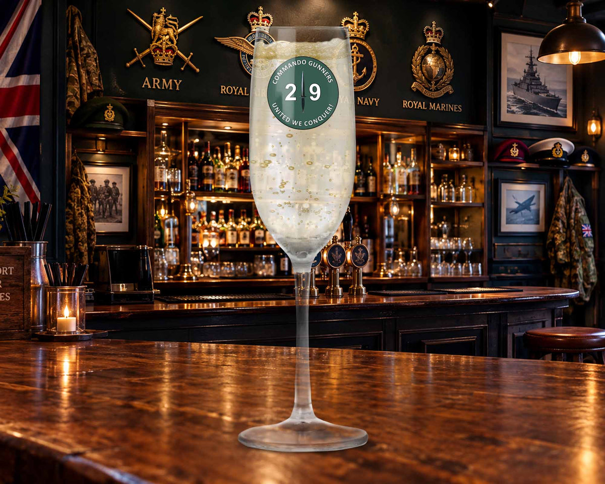 29 Commando RA - Champagne/Prosecco Flute Glass