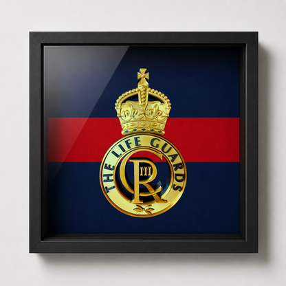 Life Guards Cap Badge Display Frame – King's Crown | Officially Licensed
