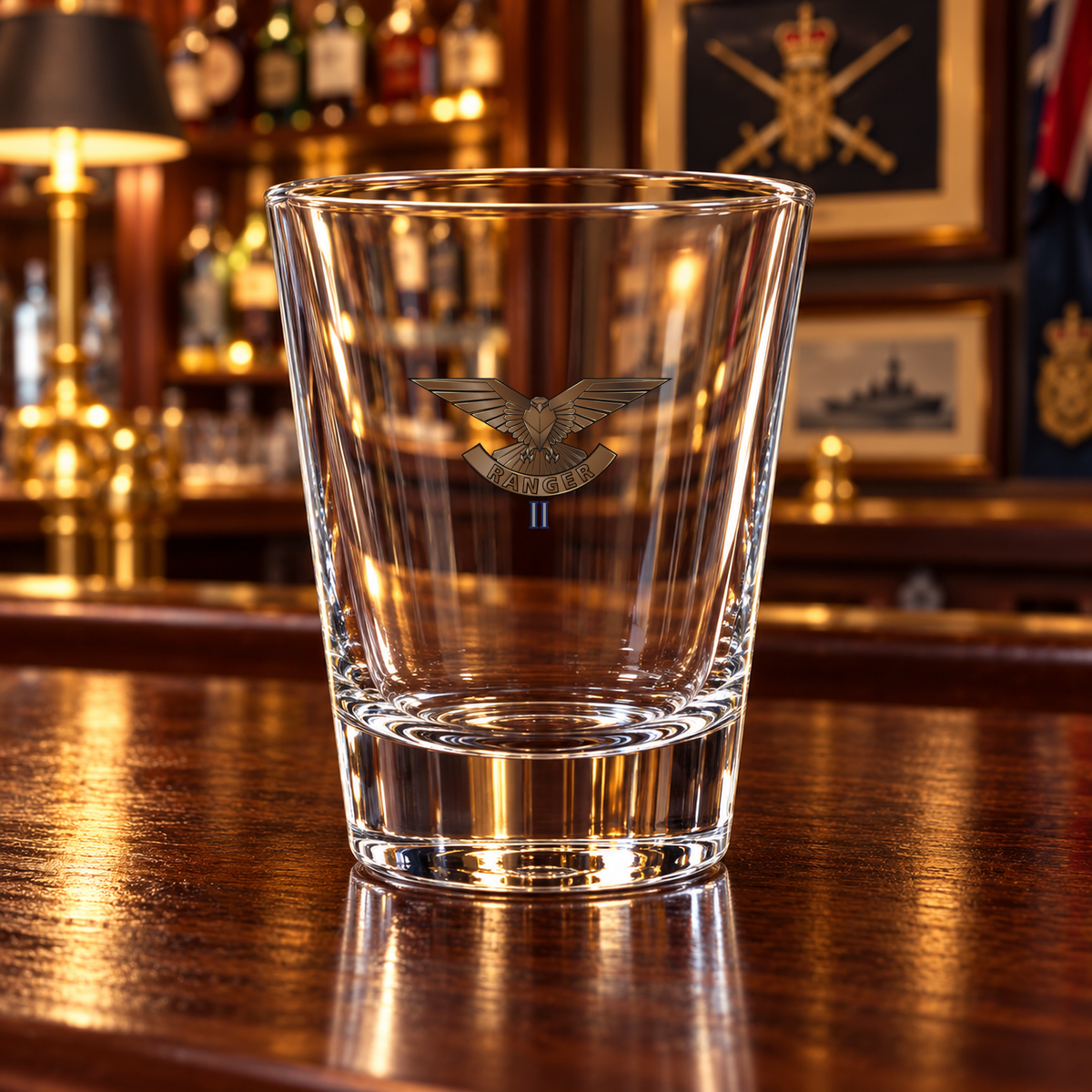 2nd Battalion, The Ranger Regiment (2 RANGER) - Shot Glasses | The Crafty Black Dog — Frosted_Shot_Glass_Military_Bar_Smart_Object copy