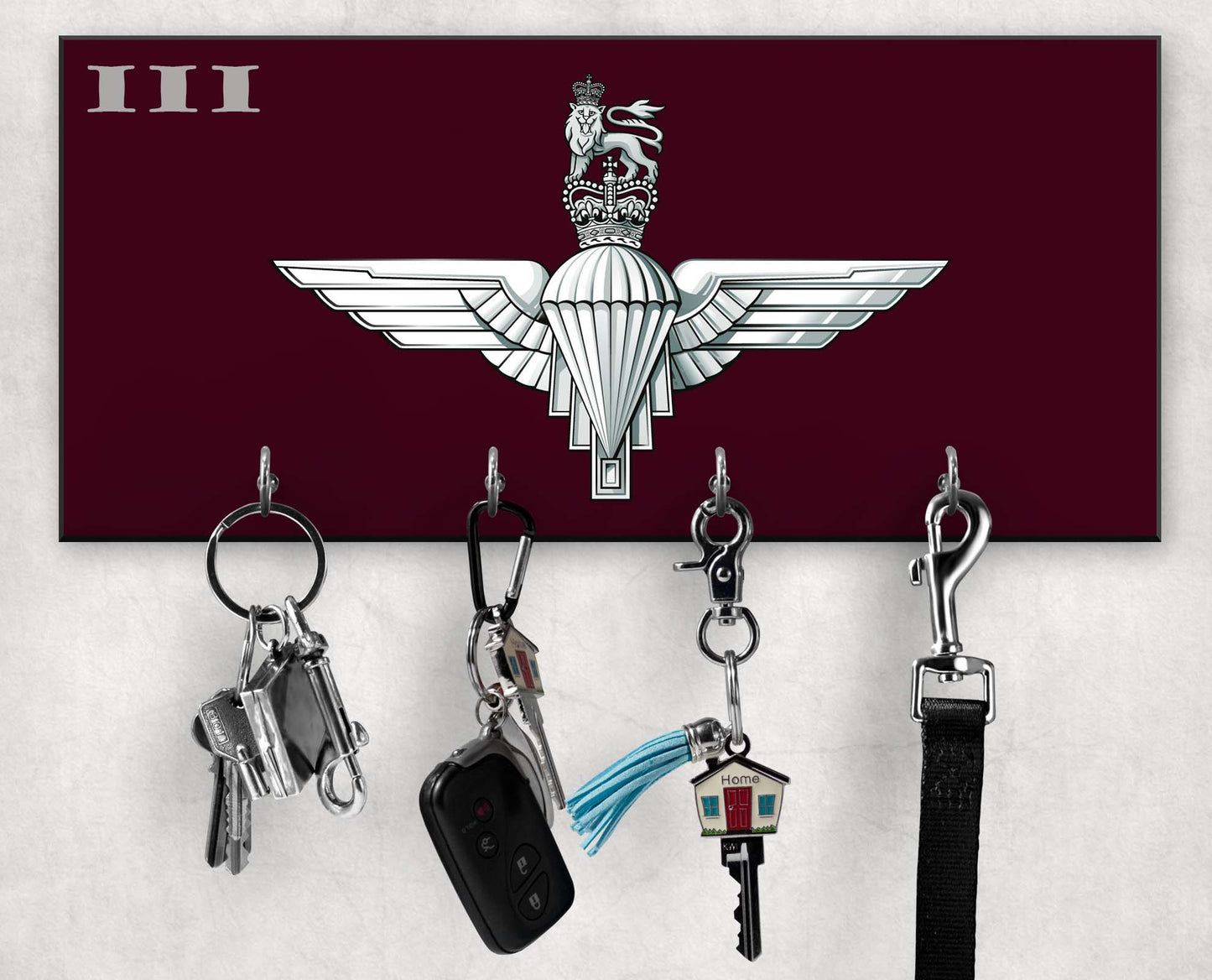 III PARA - Wooden Key/Beret Hook