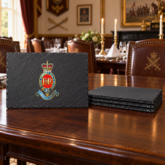 3 Royal Horse Artillery - Slate Placemat & Coaster Set | The Crafty Black Dog — Slate_Placemat_Set_4_Military_Dining_Smart_Object copy