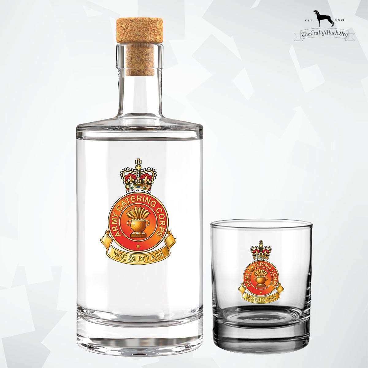 Army Catering Corps - Fill Your Own Spirit Bottle