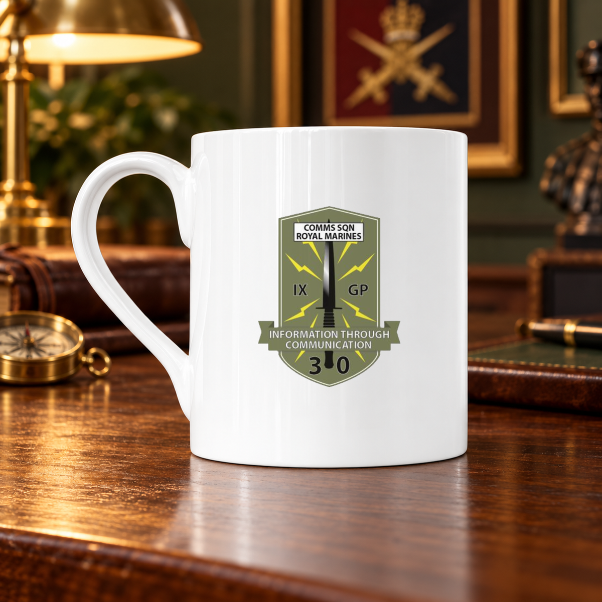 30 Cdo Comms Sqn RM - Bone China Mug | The Crafty Black Dog